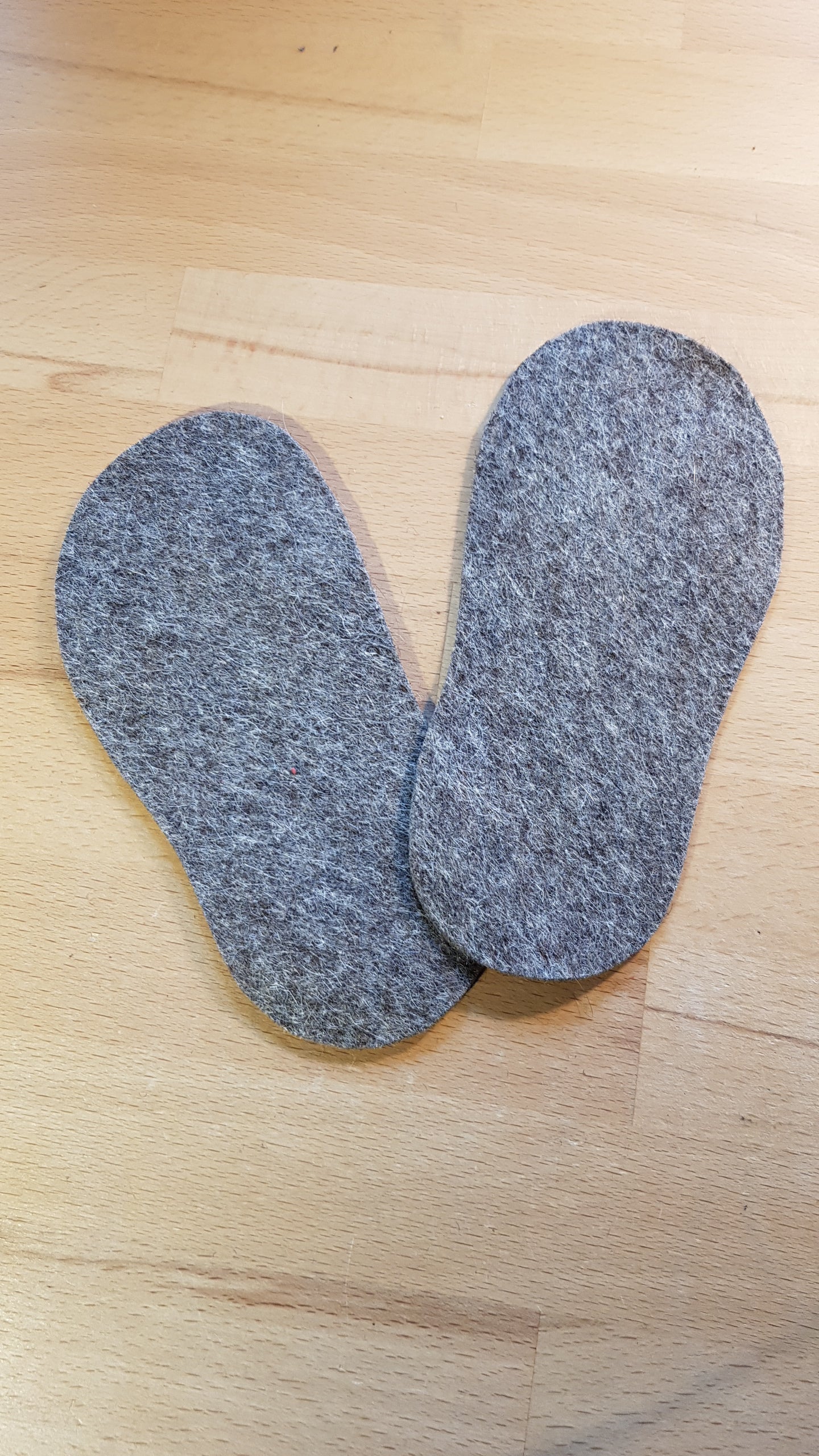 Wollfilzsohlen für Lederpuschen