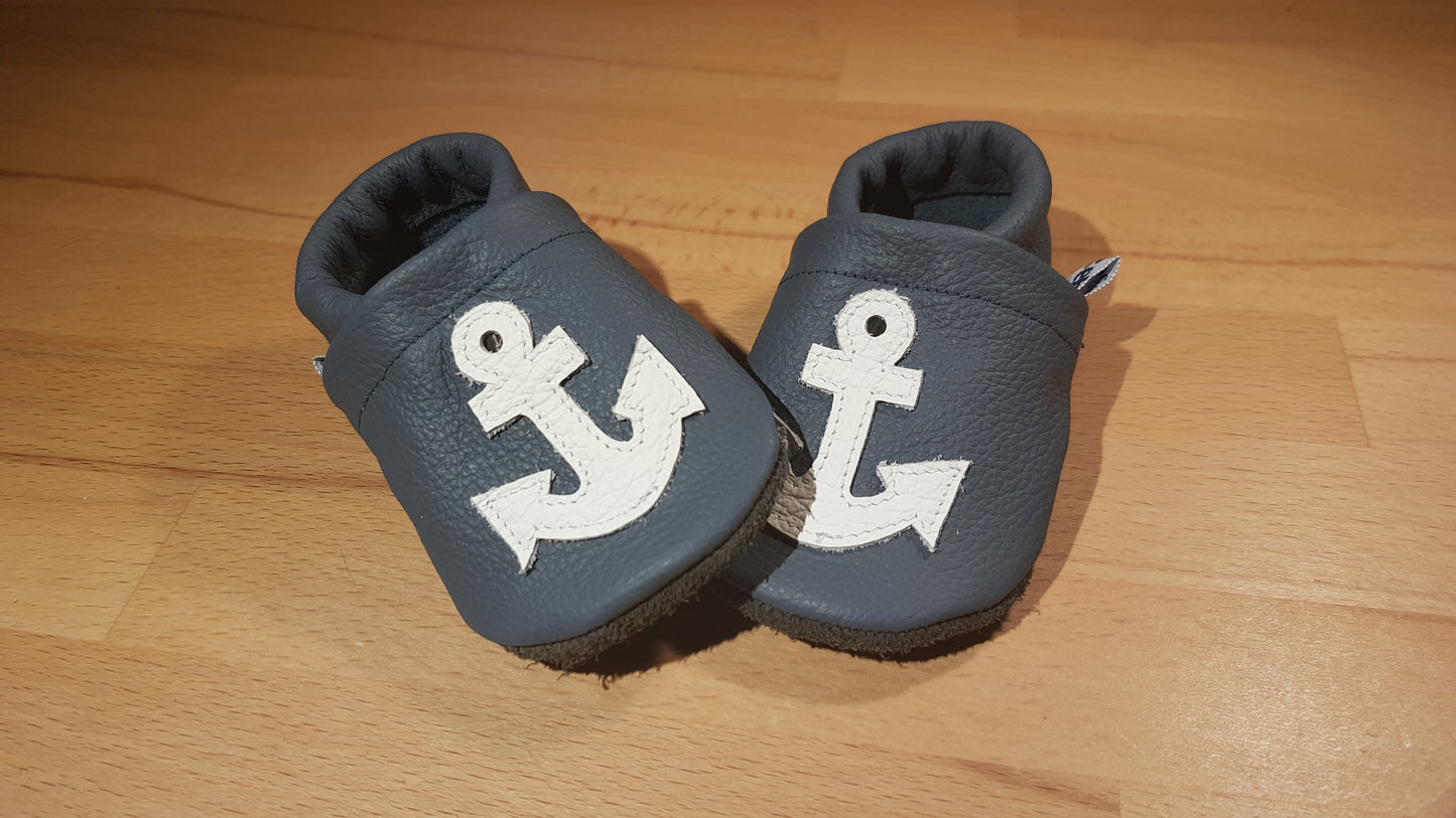Anker taubenblau weiß