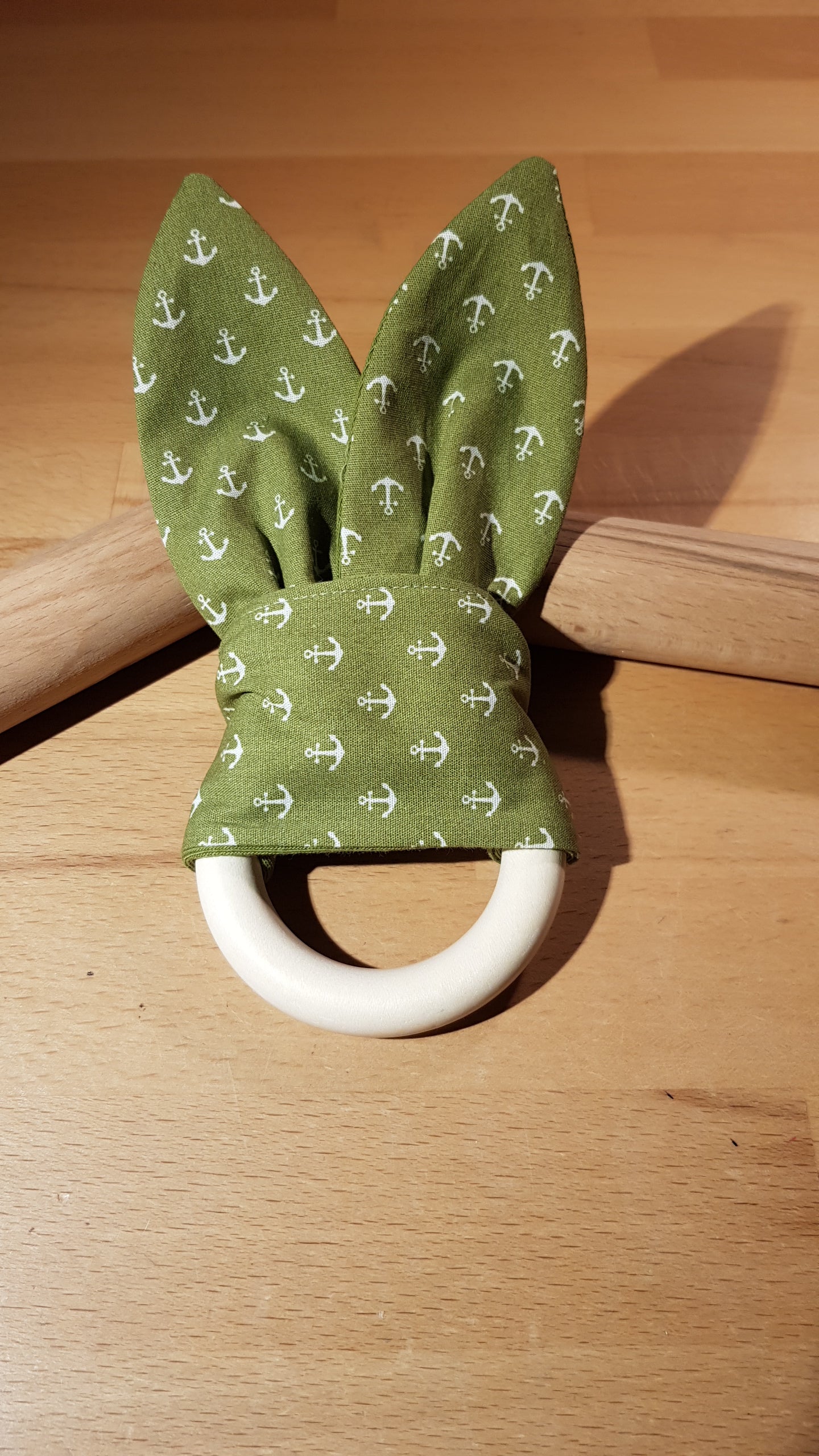 Knisterohr grüner Ankerstoff + grüner Sweatstoff