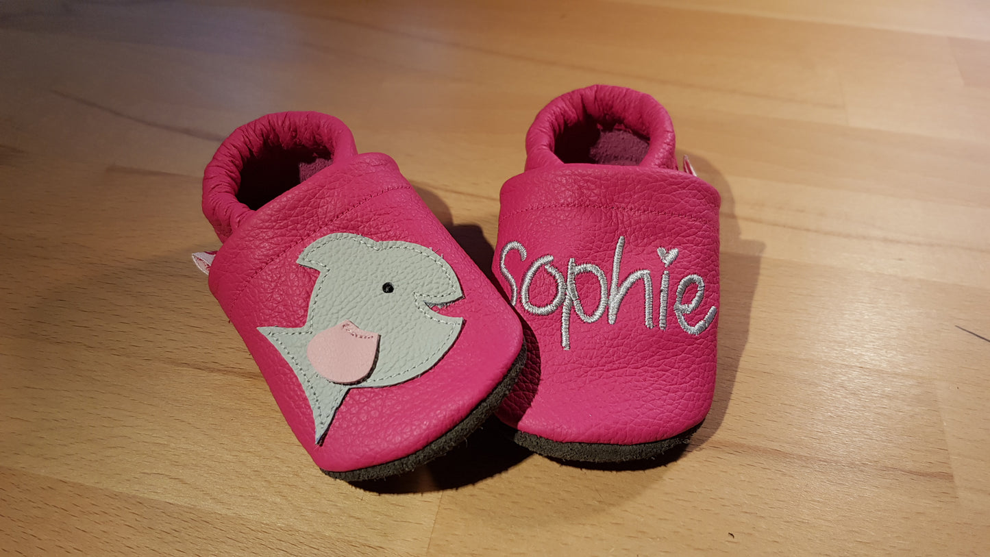 Lederpuschen Fisch Name pink