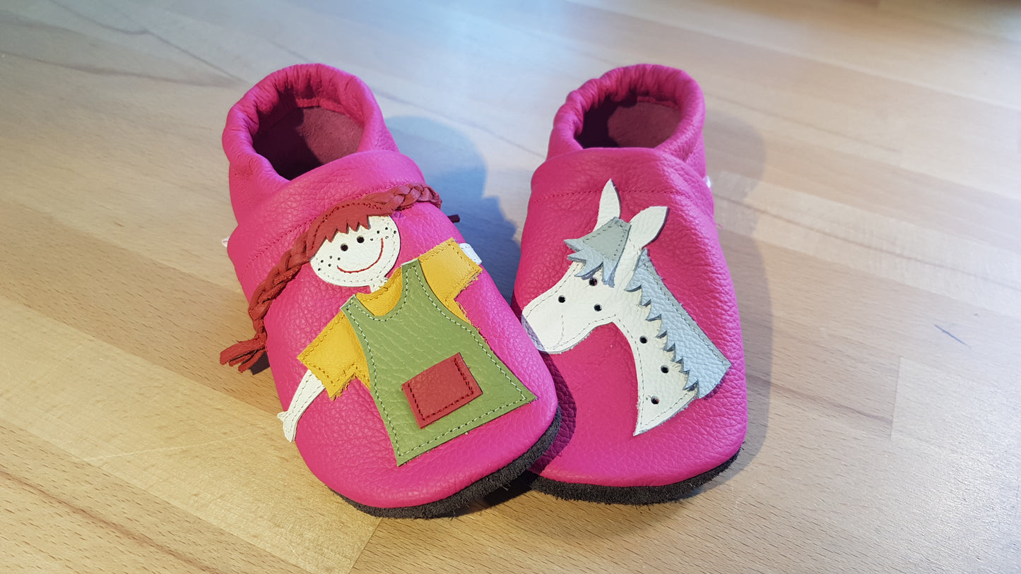 Lederpuschen Pipi pink