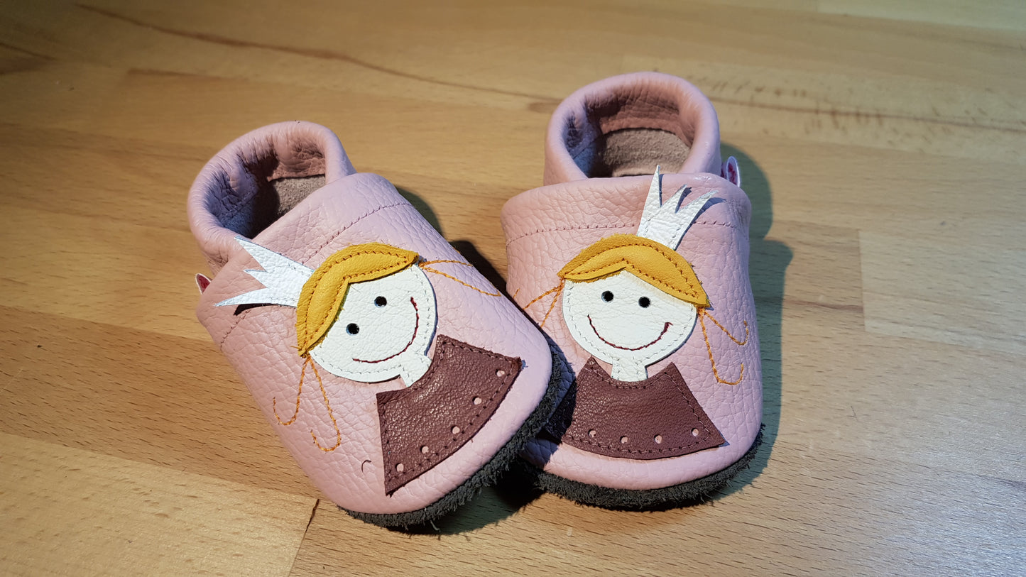 Lederpuschen Prinzessin rosa