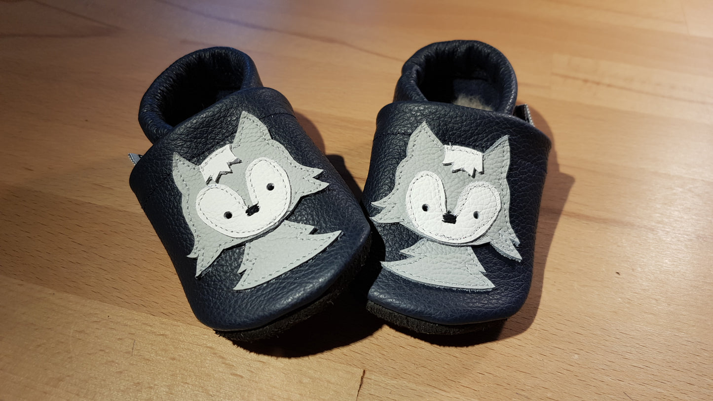 Lederpuschen Wolfsköpfchen