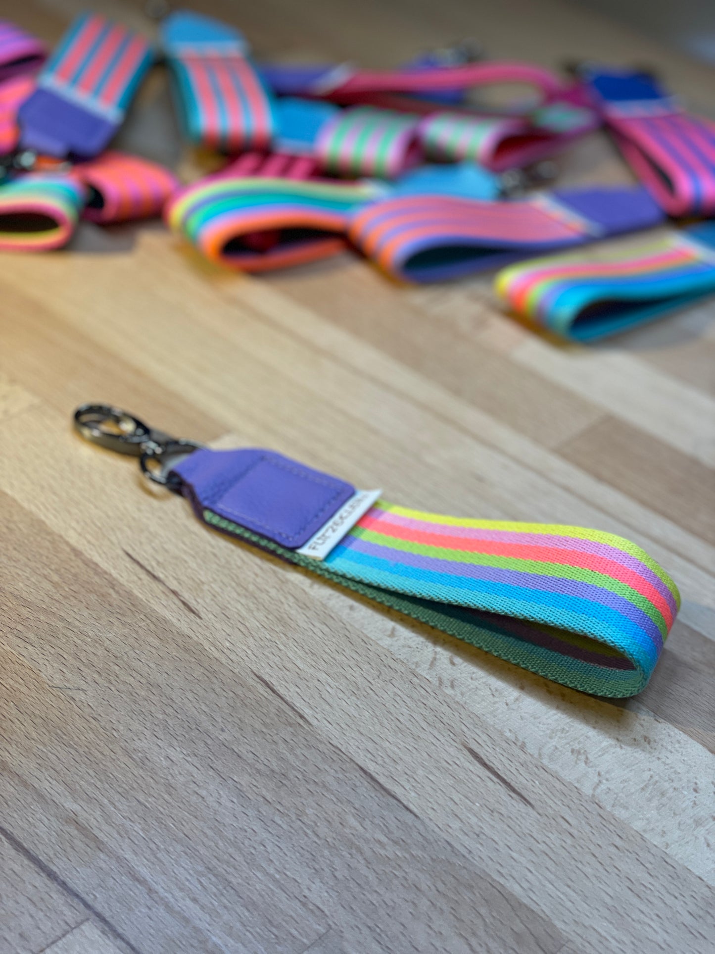 Schlüsselband Gurtband BUNT bunt-pastell