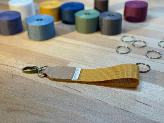 Schlüsselband Gurtband UNI senfgelb