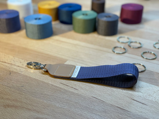 Schlüsselband Gurtband UNI lilafarben