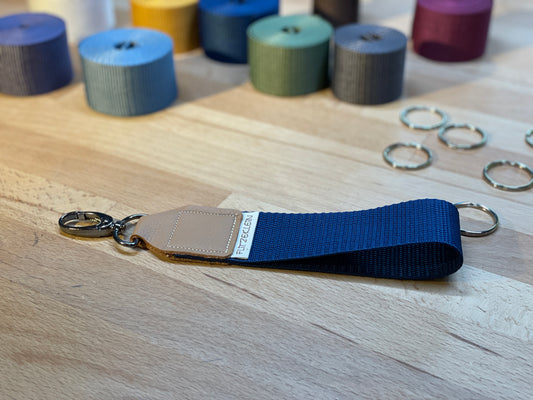 Schlüsselband Gurtband UNI dunkelblau