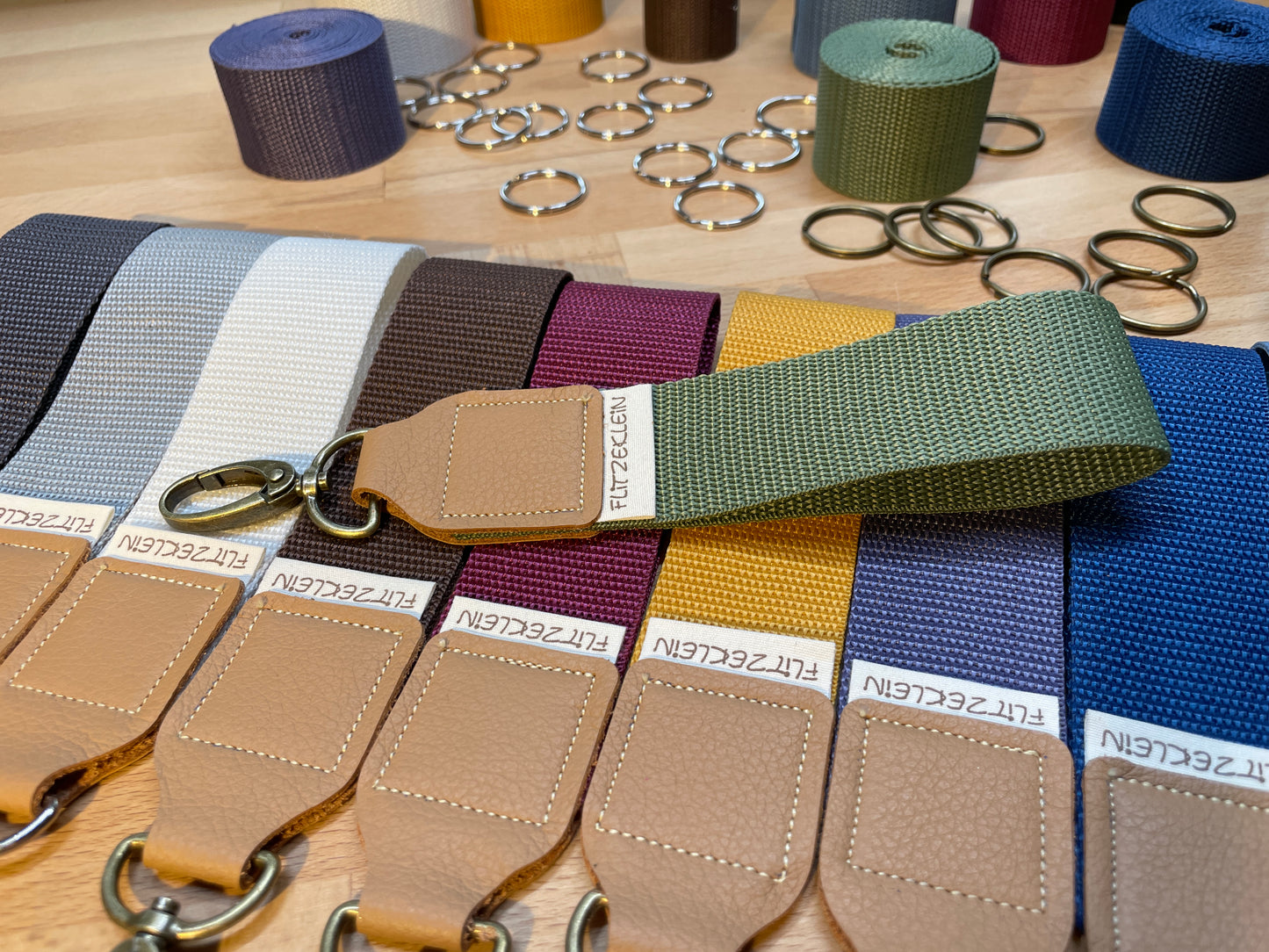 Schlüsselband Gurtband UNI grün